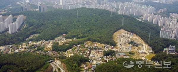 수원시와 용인시 경계인 청명산 전경. 사진=중부일보DB