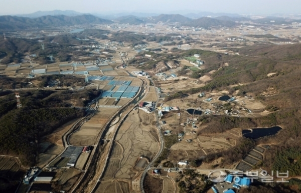 용인시 처인구 원삼면 일대 SK하이닉스 반도체 클러스터 조성 부지. 중부일보DB