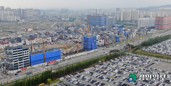 12일 삼성고덕캠퍼스 상업지구 전경 /김금보기자