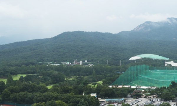 경기도는 정부의 주택공급 확대 발표 이후 태릉골프장 택지개발이 검토되자 27일 육군사관학교를 반환 미군기지 등 접경지역으로 이전할 것을 정부에 건의했다. 사진은 서울 노원구 육군사관학교와 태릉골프장 일대의 모습. 사진=연합