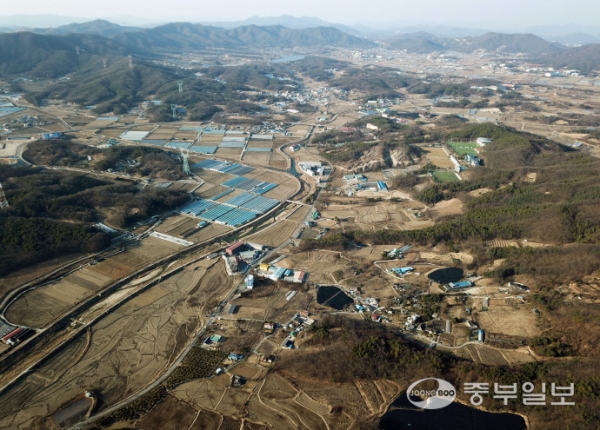 용인시 처인구 원삼면 일대 SK하이닉스 반도체 클러스터 조성 부지. 중부일보DB