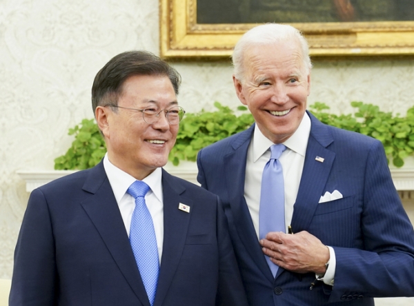 한미 정상, '화기애애' /사진=연합뉴스