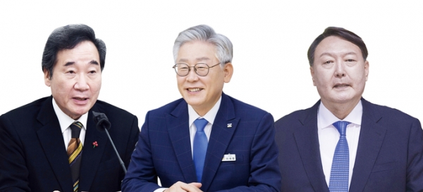 ▲ 이낙연·이재명 더불어민주당 대선 경선 후보, 윤석열 전 검찰총장 (경기신문 DB)