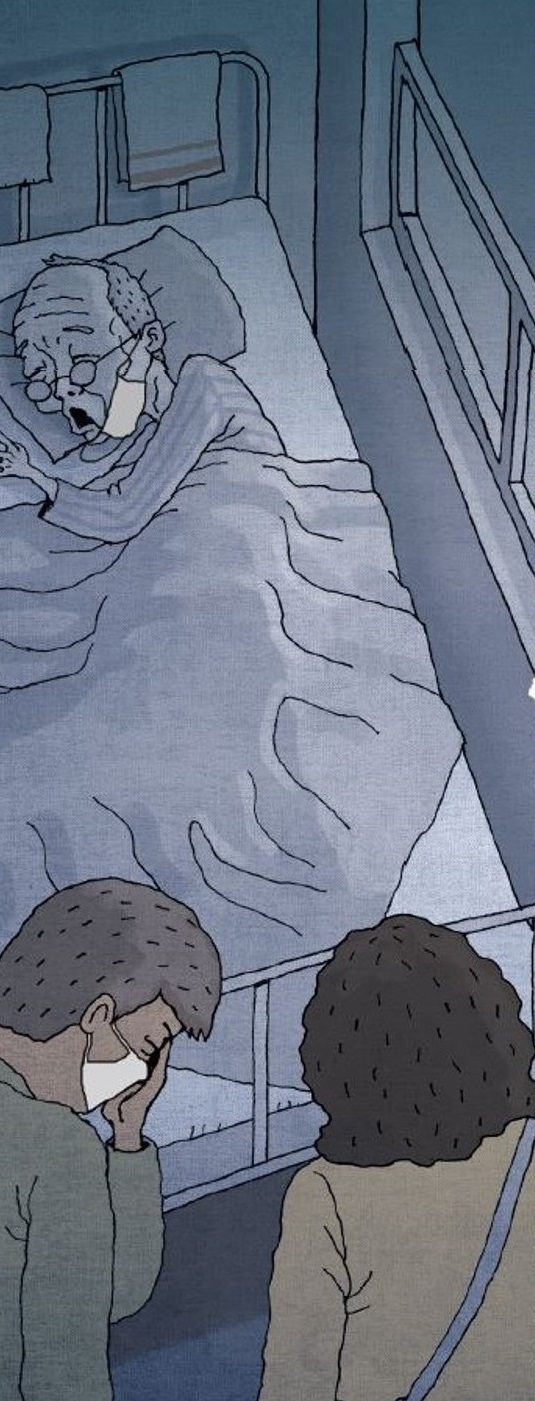 요양병원에 대한 면회가 통제되며 보호자는 환자의 상태에 대해 알 길이 없지만, 정부는 별다른 점검조차 하지 않고 있다.