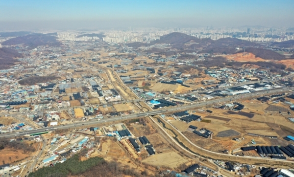 광명시 학온동과 시흥시 과림동 일대 모습. /김철빈 기자