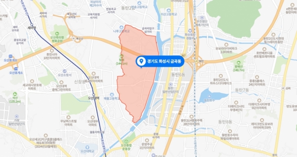 화성시 금곡동. /네이버 지도 캡처.