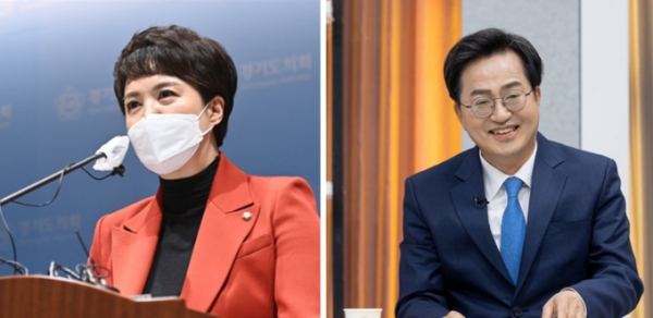 ▲ 경기지사 후보인 국민의힘 김은혜 의원, 민주당 김동연 후보 (사진=각 후보 선거 캠프 제공)