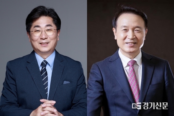 ▲ 민선5기 경기도교육감 선거 성기선 후보(왼쪽)와 임태희 후보(오른쪽). (사진=경기신문 DB)