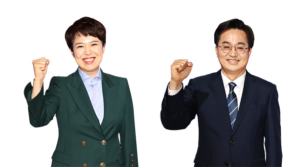 김은혜(왼쪽) ·김동연 후보. 사진=기호일보 DB