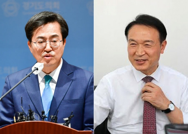 김동연 경기도지사 당선인(왼쪽)·임태희 경기도교육감 당선인. 사진=연합자료