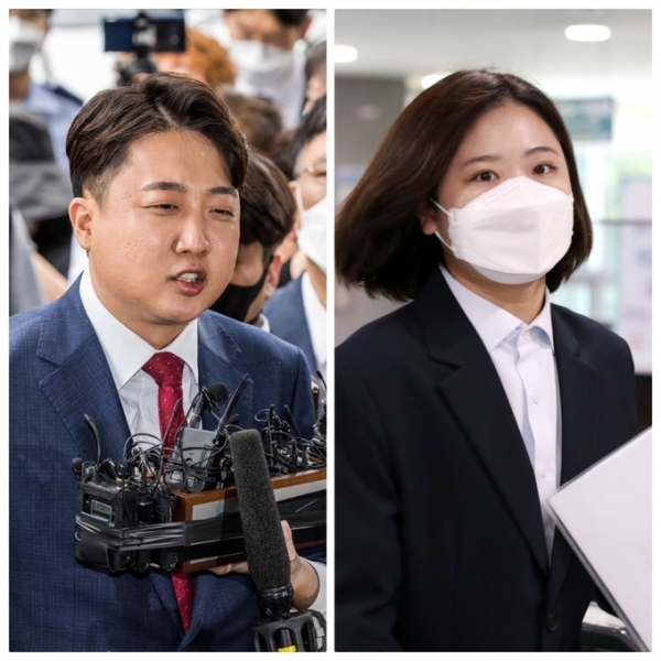 ▲ 이준석 전 국민의힘 대표- 박지현 전 더불어민주당 비상대책위원장. (사진=연합뉴스)