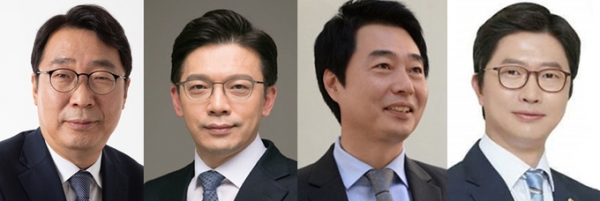 ▲ 사진 왼쪽부터 윤영찬 의원, 현근택 변호사, 조신 경기도시장상권진흥원장, 추승우 노무법인 정운 대표노무사.(사진=경기신문 DB)