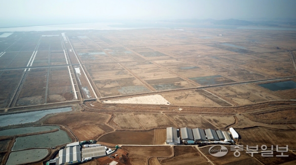 경기국제공항 예정지인 화성시 화옹지구의 전경. 사진=중부일보DB