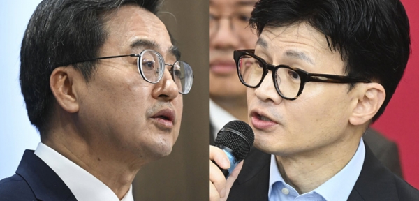 김동연 경기도지사(사진 왼쪽), 한동훈 국민의힘 비대위원장. /경인일보DB·연합뉴스