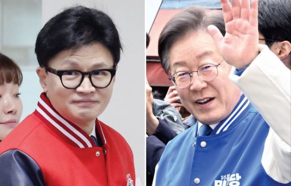 제22대 국회의원 선거를 한 달여 앞둔 7일 한동훈 국민의힘 비상대책위원장과 이재명 더불어민주당 대표가 경기도를 방문한다. 사진=연합뉴스