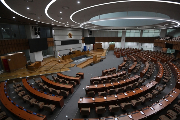 ▲ 경기도의회 본회의장 전경. (사진=옥지훈 기자)