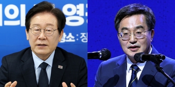 이재명 더불어민주당 대표(왼쪽)와 김동연 경기도지사. (사진=연합뉴스)