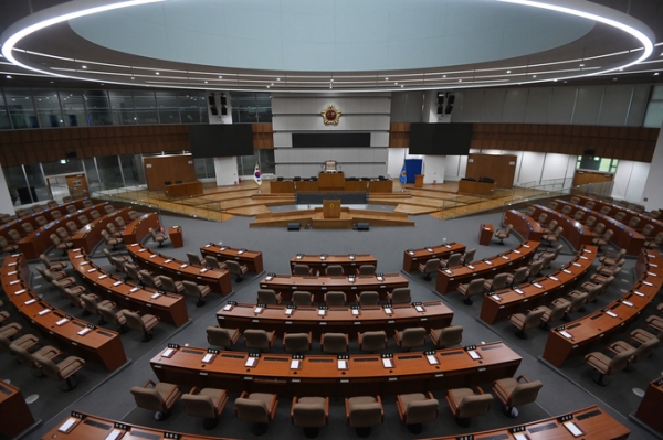 경기도의회 본회의장 전경. (사진=옥지훈 기자)