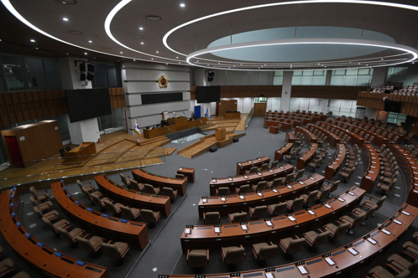 경기도의회 본회의장 전경. (사진=옥지훈 기자)